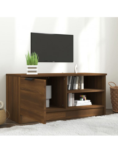 Mobile TV Rovere Marrone 80x35x36,5 cm in Legno Multistrato