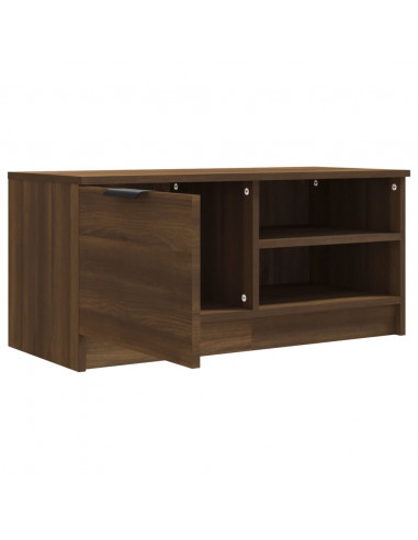 Mobile TV Rovere Marrone 80x35x36,5 cm in Legno Multistrato