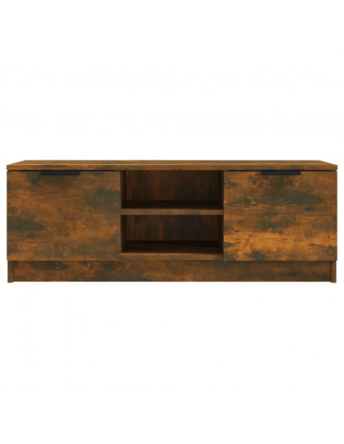 Mobile TV Rovere Fumo 102x35x36,5 cm in Legno Multistrato
