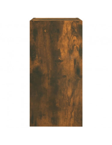 Mobili TV 2 pz Rovere Fumo 30,5x30x60 cm in Legno Multistrato