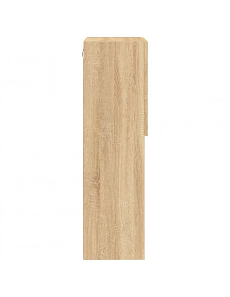 Mobile TV con Luci LED Rovere Sonoma 40,5x30x102 cm