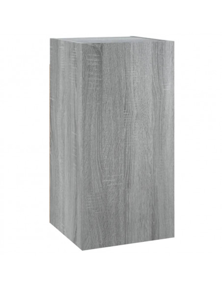 Mobili TV 2 pz Grigio Sonoma 30,5x30x60 cm in Legno Multistrato