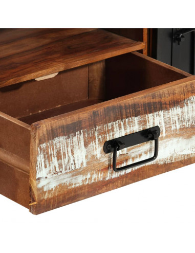 Mobile Porta TV 120x30x40 cm in Legno Massello di Recupero