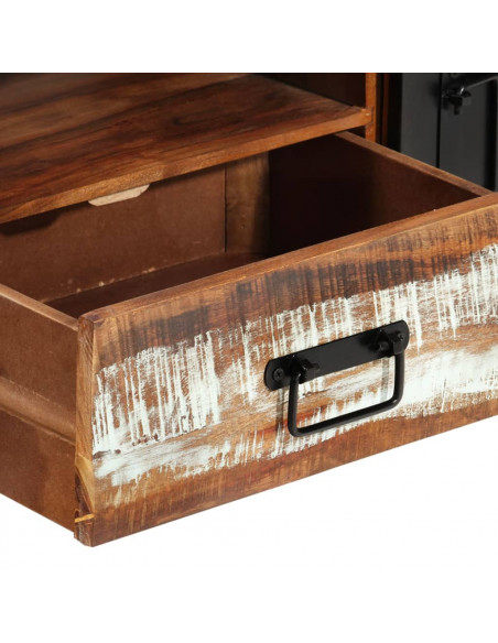 Mobile Porta TV 120x30x40 cm in Legno Massello di Recupero
