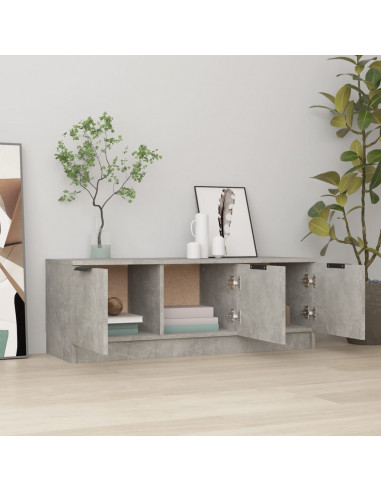 Mobile Porta TV Grigio Cemento 102x35x36,5 cm Legno Multistrato