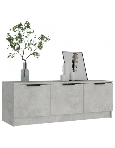 Mobile Porta TV Grigio Cemento 102x35x36,5 cm Legno Multistrato