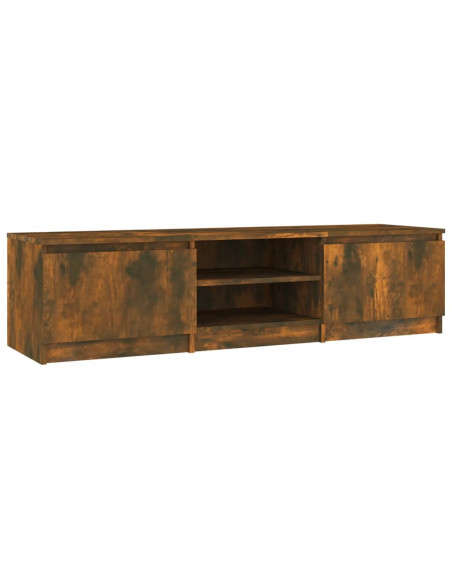 Mobile TV Rovere Fumo 140x40x35,5 cm in Legno Multistrato
