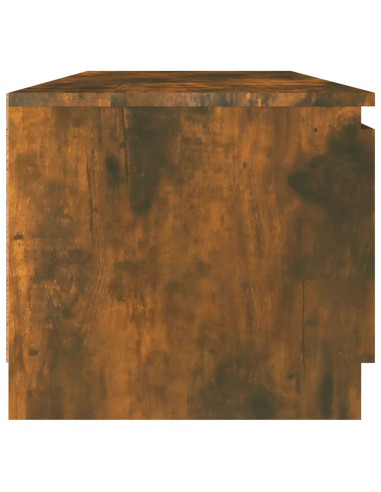 Mobile TV Rovere Fumo 140x40x35,5 cm in Legno Multistrato