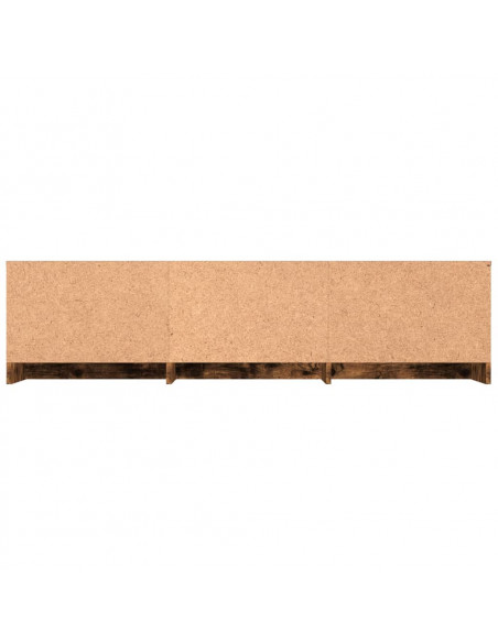 Mobile TV Rovere Fumo 140x40x35,5 cm in Legno Multistrato