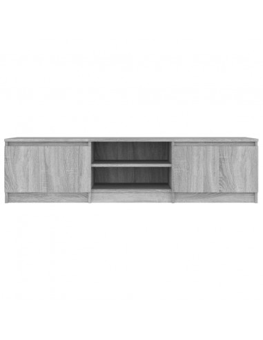 Mobile TV Grigio Sonoma 140x40x35,5 cm in Legno Multistrato
