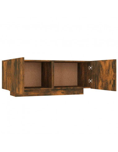 Mobile TV Rovere Fumo 100x35x40 cm in Legno Multistrato
