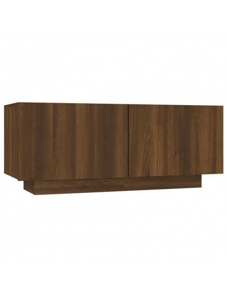 Mobile TV Rovere Marrone 100x35x40 cm in Legno Multistrato