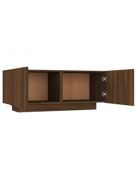 Mobile TV Rovere Marrone 100x35x40 cm in Legno Multistrato