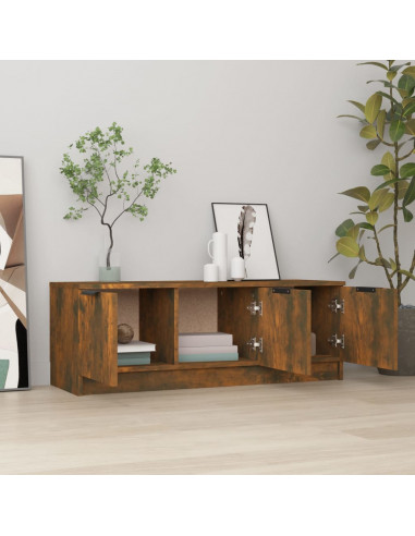 Mobile TV Rovere Fumo 102x35x36,5 cm in Legno Multistrato