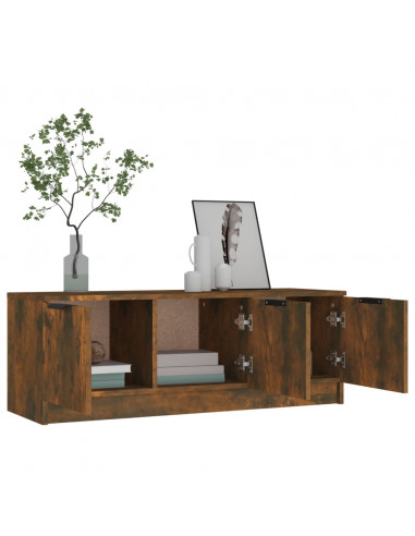 Mobile TV Rovere Fumo 102x35x36,5 cm in Legno Multistrato