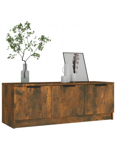 Mobile TV Rovere Fumo 102x35x36,5 cm in Legno Multistrato