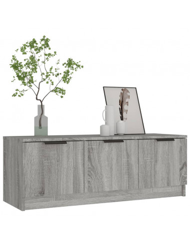 Mobile TV Grigio Sonoma 102x35x36,5 cm in Legno Multistrato