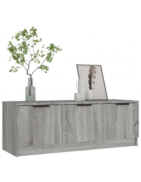 Mobile TV Grigio Sonoma 102x35x36,5 cm in Legno Multistrato