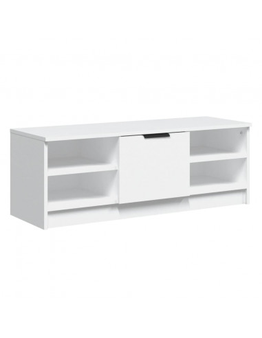 Mobile Porta TV Bianco 102x35,5x36,5 cm in Legno Multistrato