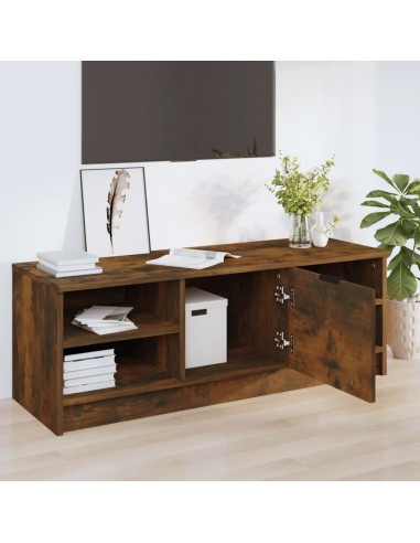 Mobile TV Rovere Fumo 102x35,5x36,5 cm in Legno Multistrato