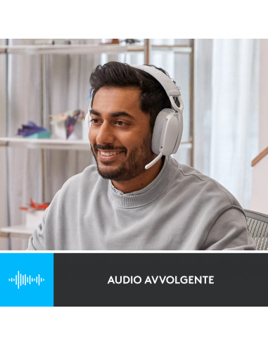 Logitech Zone Vibe 100 Auricolare Wireless A Padiglione Musica e Chiamate Bluetooth Bianco