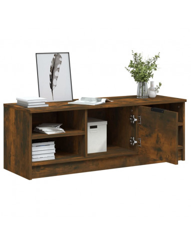 Mobile TV Rovere Fumo 102x35,5x36,5 cm in Legno Multistrato