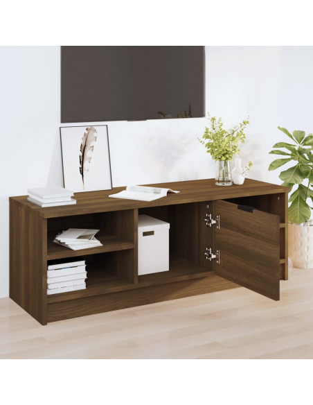 Mobile TV Rovere Marrone 102x35,5x36,5 cm in Legno Multistrato