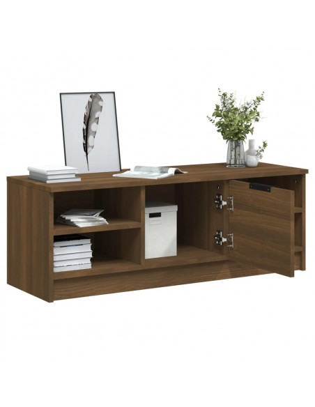 Mobile TV Rovere Marrone 102x35,5x36,5 cm in Legno Multistrato