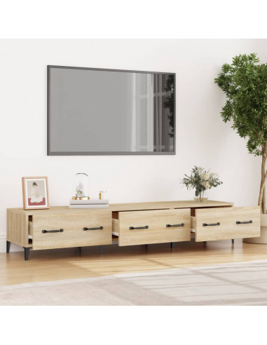 Mobile Porta TV Rovere Sonoma 150x34,5x30 cm Legno Multistrato
