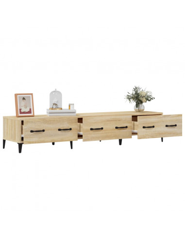 Mobile Porta TV Rovere Sonoma 150x34,5x30 cm Legno Multistrato