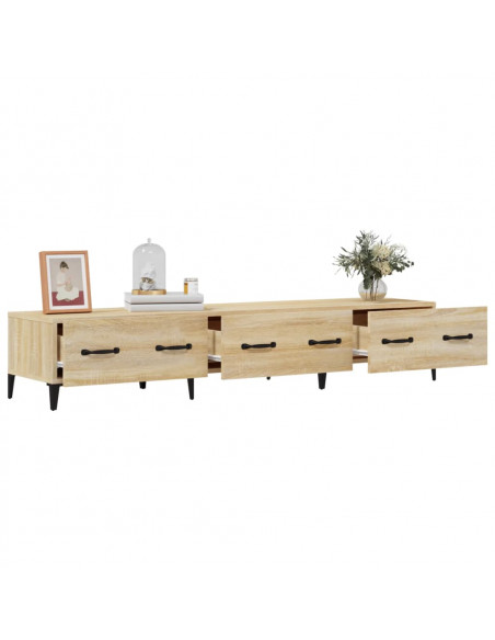 Mobile Porta TV Rovere Sonoma 150x34,5x30 cm Legno Multistrato