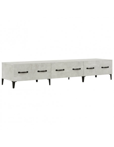 Mobile Porta TV Grigio Cemento 150x34,5x30 cm Legno Multistrato
