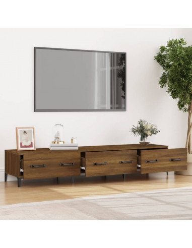 Mobile TV Rovere Marrone 150x34,5x30 cm in Legno Multistrato
