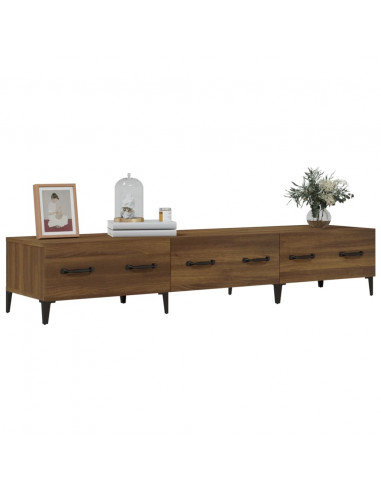 Mobile TV Rovere Marrone 150x34,5x30 cm in Legno Multistrato