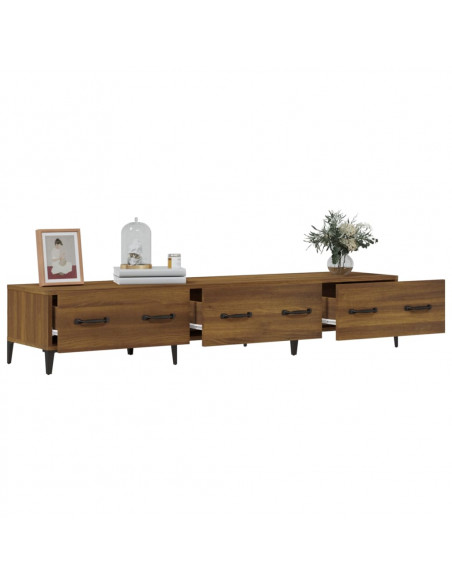 Mobile TV Rovere Marrone 150x34,5x30 cm in Legno Multistrato