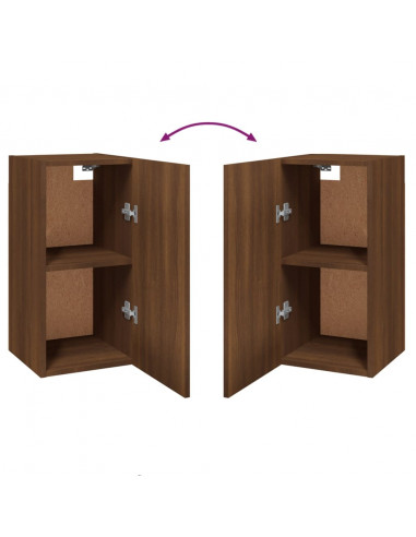 Mobili TV 7 pz Rovere Marrone 30,5x30x60cm in Legno Multistrato