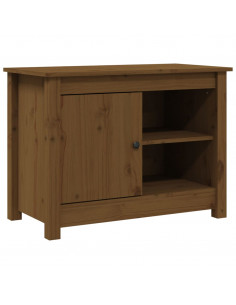 Mobile Porta TV Miele 70x36,5x52 cm in Legno Massello di Pino 2