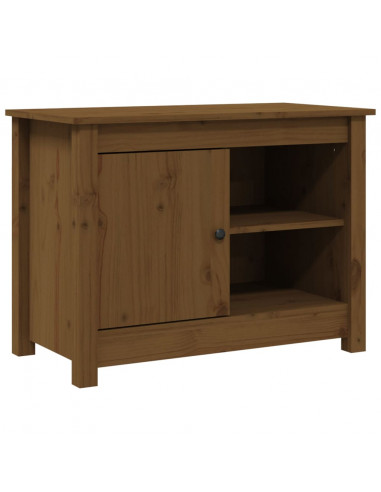 Mobile Porta TV Miele 70x36,5x52 cm in Legno Massello di Pino