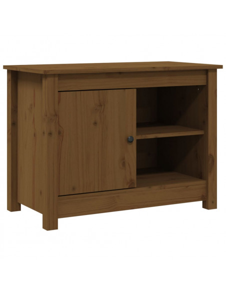 Mobile Porta TV ambra 70x36,5x52 cm in Legno Massello di Pino
