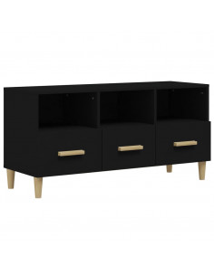 Mobile Porta TV Nero 102x36x50 cm in Legno Multistrato 2
