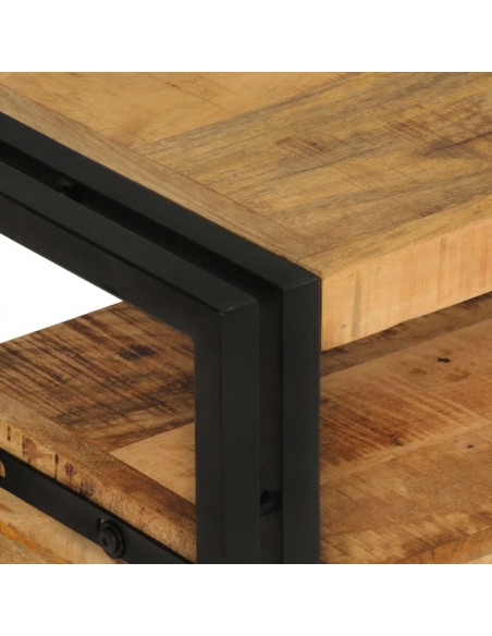 Mobile Porta TV 120x30x40 cm in Legno Massello di Mango