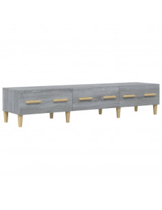 Mobile TV Grigio Sonoma 150x34,5x30 cm in Legno Multistrato 2