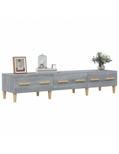 Mobile TV Grigio Sonoma 150x34,5x30 cm in Legno Multistrato