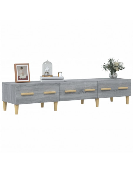 Mobile TV Grigio Sonoma 150x34,5x30 cm in Legno Multistrato