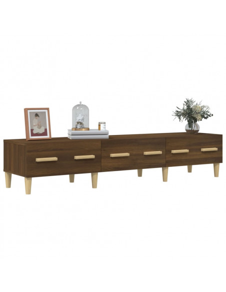 Mobile TV Rovere Marrone 150x34,5x30 cm in Legno Multistrato