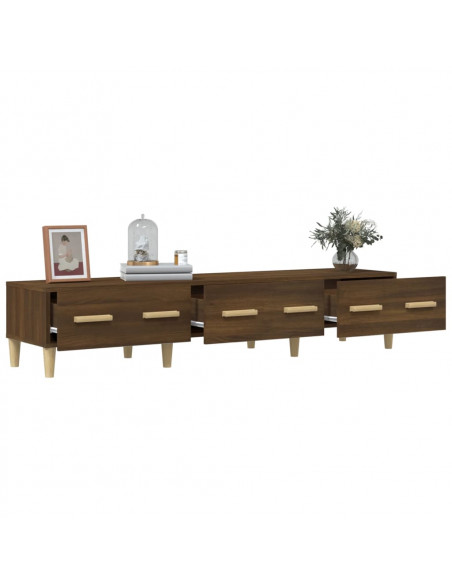 Mobile TV Rovere Marrone 150x34,5x30 cm in Legno Multistrato