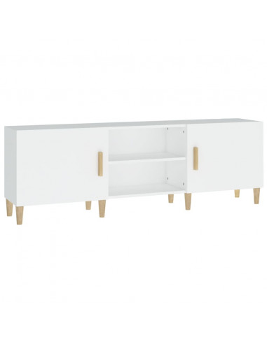 Mobile Porta TV Bianco 150x30x50 cm in Legno Multistrato