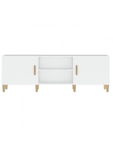 Mobile Porta TV Bianco 150x30x50 cm in Legno Multistrato