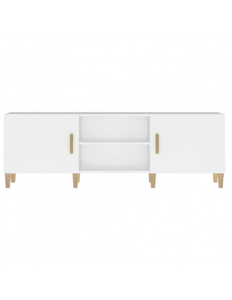Mobile Porta TV Bianco 150x30x50 cm in Legno Multistrato