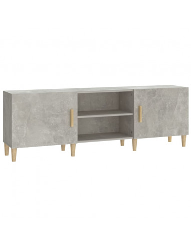 Mobile Porta TV Grigio Cemento 150x30x50cm in Legno Multistrato